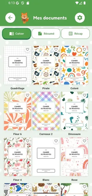 50+ thèmes pour un cahier qui a du style