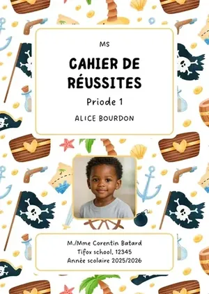 Cahier de réussite - page 1